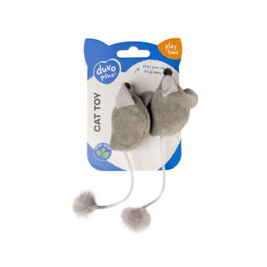 Hračka DUVO + myš jemná so zábavným chvostom 16,5x5x4cm 2ks Hračka DUVO + myš jemná so zábavným chvostom 16,5x5x4cm 2ks
