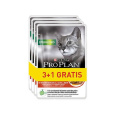 PURINA Pro Plan Sterilised Beef - mokré krmivo pro kočky - 85g 3+1