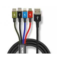 Univerzální nabíjecí kabel 4 v 1 I-BOX USB IKUM4W1