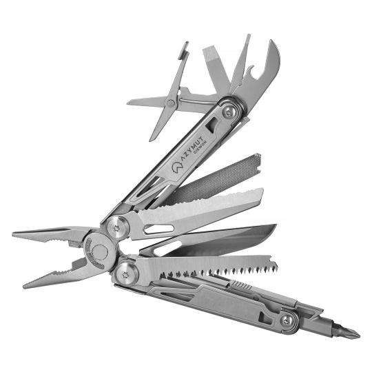 Multitool AZYMUT Giewon - 14 nástrojů + pouzdro na opasek (H2038)