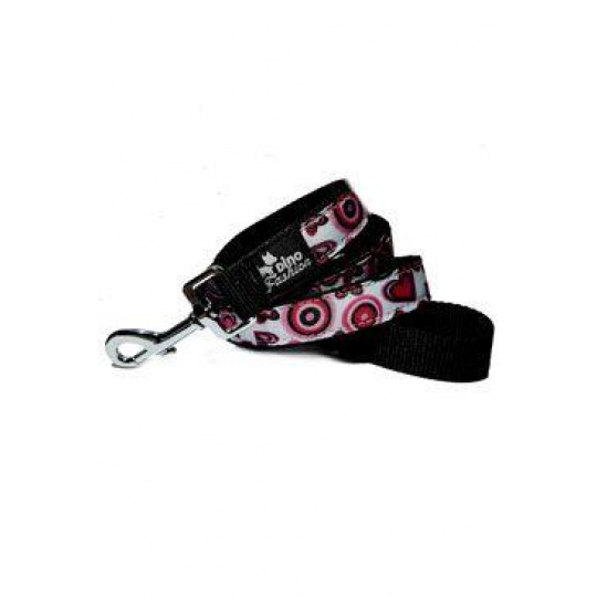 Vodítko DINOFASHION popruhové Valentine Love 180/2,5cm Vodítko DINOFASHION popruhové Valentine Love 180/2,5cm