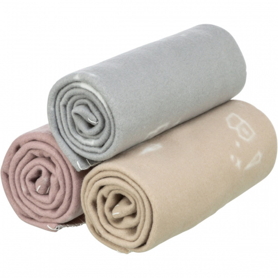 Vianočná fleecová deka LILJA, mix farieb (béžová, sivá, staroružová) Vianočná fleecová deka LILJA, mix farieb (béžová, sivá, staroružová)