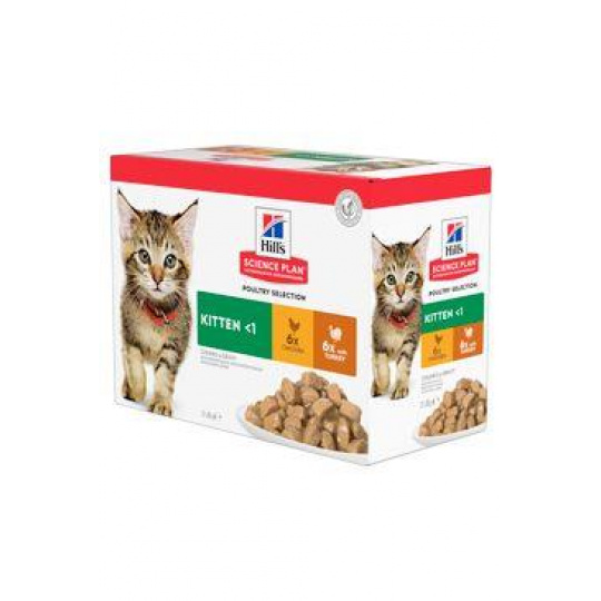 Hill's Fel. SP Kitten Chicken&Turkey kapsička 12x85g Hill's Fel. SP Kitten Chicken&Turkey kapsička 12x85g