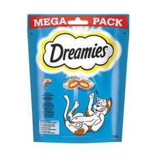 Dreamies maškrta pre mačky Mega Pack s lososom 180g