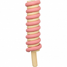 Ice Twister, nanuk špirála s kuracími prsiami [70], 40 g, ružová
