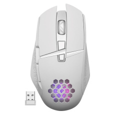 MYŠ DEFENDER GM-514 GLORY OPTIC RF RGB 3200 dpi 7P BÍLÝ