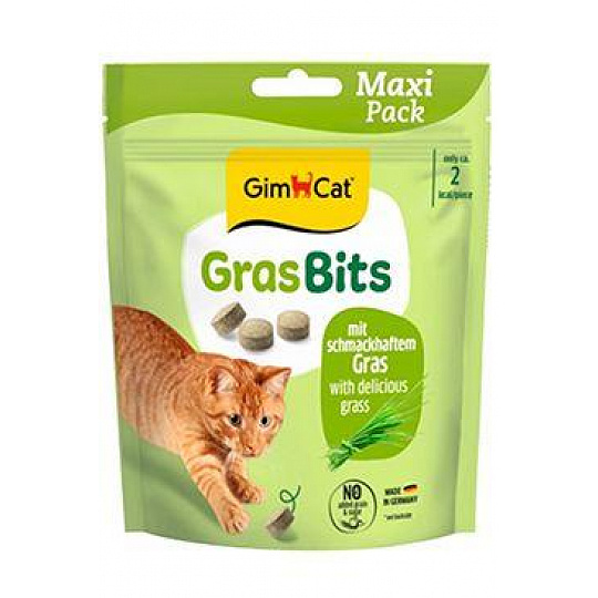 GimCat Gras Bits tablety s mačacou trávou 140g