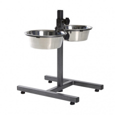 Psí bar, výška 40cm, 2x miska 1,8l/21cm Psí bar, výška 40cm, 2x miska 1,8l/21cm