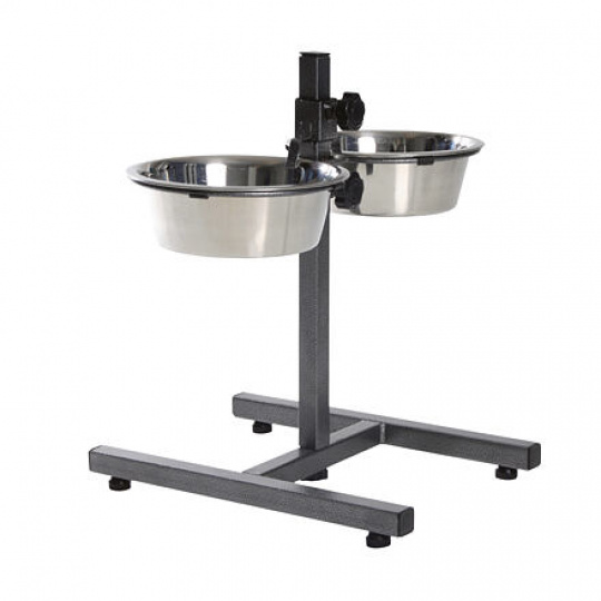 Psí bar, výška 40cm, 2x miska 1,8l/21cm Psí bar, výška 40cm, 2x miska 1,8l/21cm