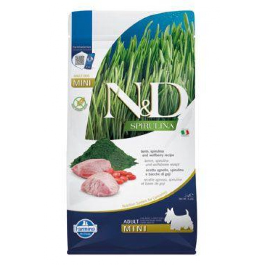 N&D SPIRULINA DOG Adult Mini Lamb & Wolfberry 2kg N&D SPIRULINA DOG Adult Mini Lamb & Wolfberry 2kg