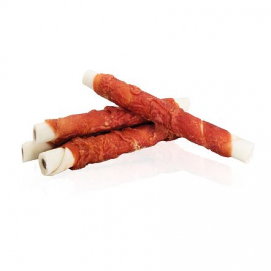 KIDDOG BUFFET kačacie prsia na byvolom valčeku 12cm/35g, plnené hovädzím mäsom [50ks]