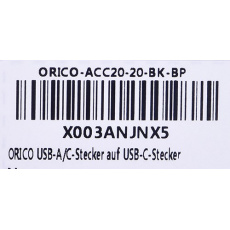 KABEL ORICO USB-C, USB-C/USB-A, 100W, 20 GBPS, 4K, 2M