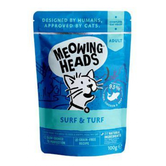 MEOWING HEADS Surf&Turf kapsička 100g MEOWING HEADS Surf&Turf kapsička 100g