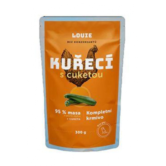 Louie Dog kapsa Kuracie s cuketou 300g