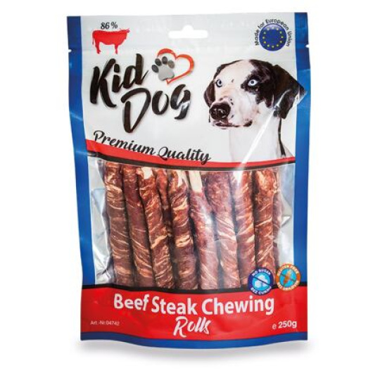 KIDDOG hovězí steak na buvolí tyčince - 8 mm/12 cm 250 g