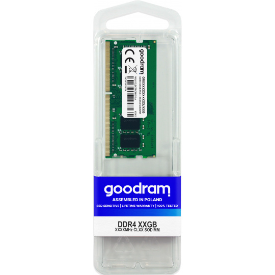 Goodram GR3200S464L22S/8G paměťový modul 8 GB 1 x 8 GB DDR4 3200 MHz