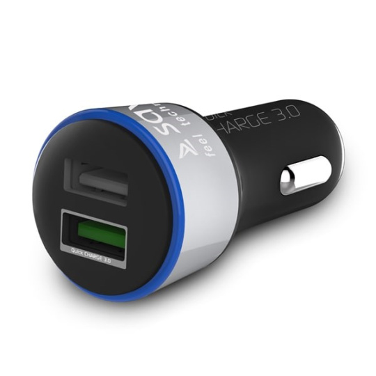 Savio Quick Charge 3,0A autonabíječka SA-06/B