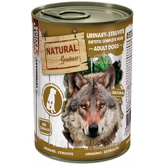 Natural Greatness URINARY-STRUVIT, veterinárna diéta, konzerva pre psy 400g
