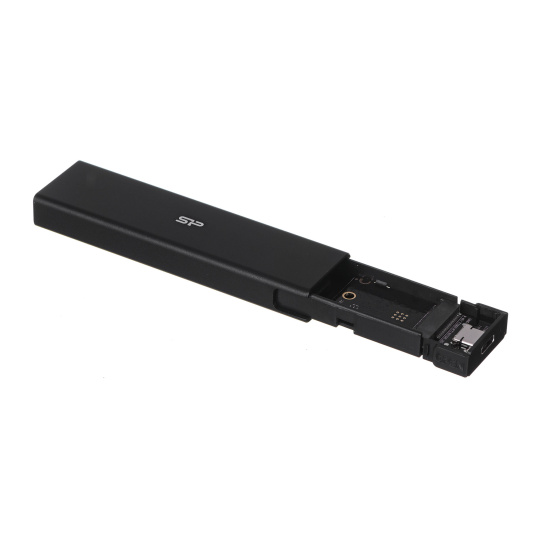 SILICON POWER PD60 Enclosure Kryt USB-C M.2 PCIe NVMe SSD / M.2 SATA SSD (SP000HSPSDPD60CK) Černá