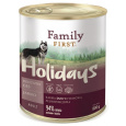 FAMILY FIRST Holidays Adult Venison, goose, apple - Mokré krmivo pro psy - 800 g