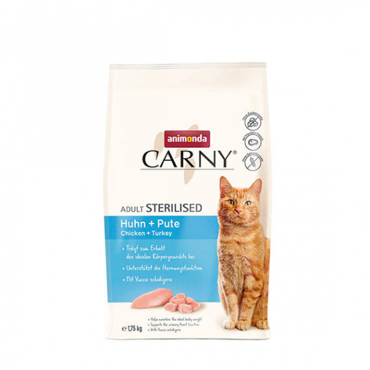 ANIMONDA Carny Sterilised - kuracie + morčacie 1.75 kg