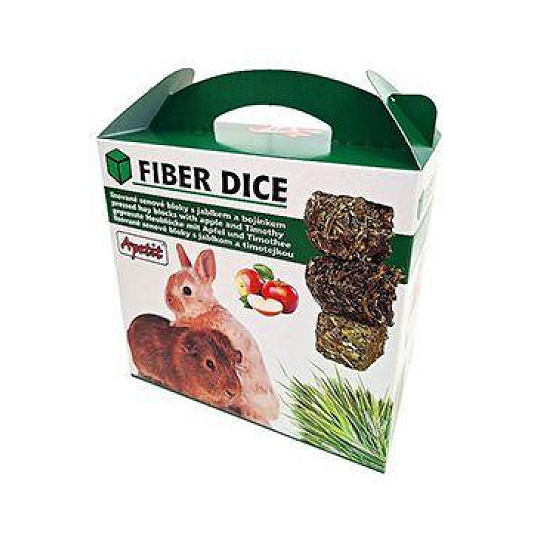 Apetit senové bloky s jablkom, bojínkom Fiber Dice 1kg