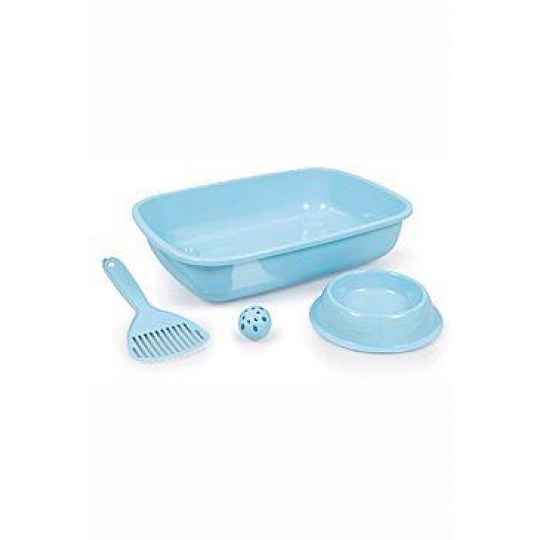 WC mačka Welcome kitten set šedomodrý WC mačka Welcome kitten set šedomodrý