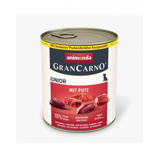 Animonda GRANCARNO® dog junior morčacie srdcia bal. 6 x 800g konzerva