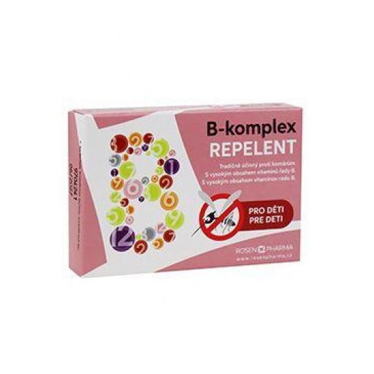 Vitamín B-komplex REPELENT pre deti drg 25 ROSEN