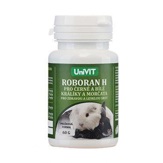 Roboran H pre Čierne a Biele králiky a morčatá 60g Roboran H pre Čierne a Biele králiky a morčatá 60g