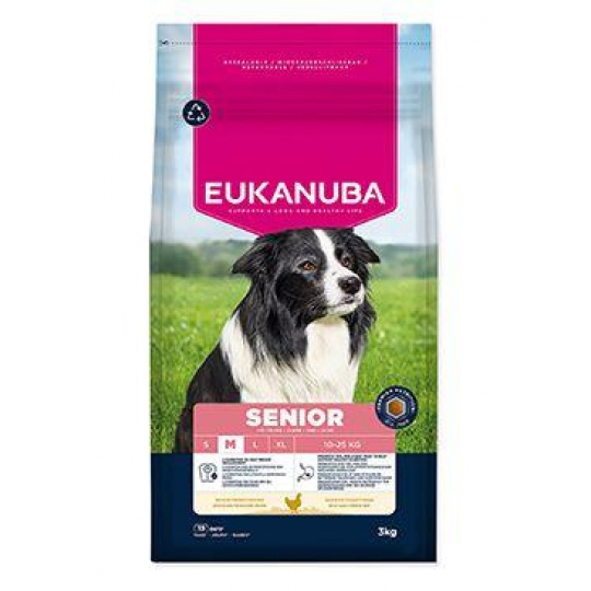 Eukanuba Dog Senior Medium rich in fresh Chicken 3kg