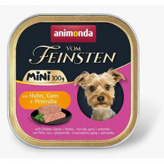 ANIMONDA paštika Vom Feinsten MINI - kuře, husa, petržel pro psy 100 g