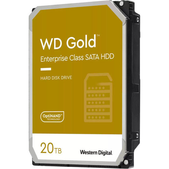 Western Digital Gold vnitřní pevný disk 20 TB 7200 ot/min 512 MB 3.5" Serial ATA III