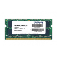 Patriot Memory 8GB PC3-12800 paměťový modul 1 x 8 GB DDR3 1600 MHz