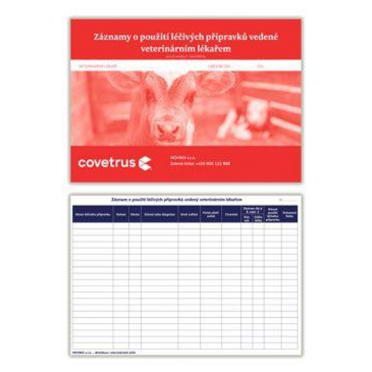 Tlačivo-Záznam o použití liečivých prípravkov-veterinár Tlačivo-Záznam o použití liečivých prípravkov-veterinár