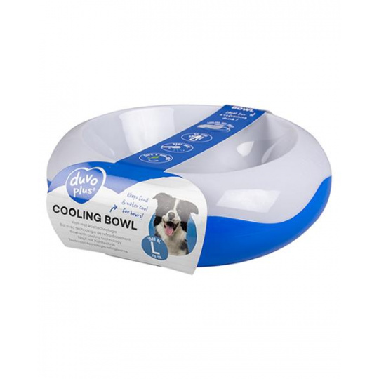 Miska DUVO+ chladiaca, bielo/modrá, L priemer 29 cm Miska DUVO+ chladiaca, bielo/modrá, L priemer 29 cm