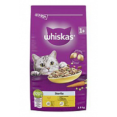 Whiskas Dry Sterile s kuracím mäsom 3,8kg
