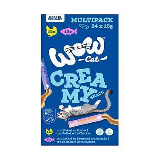 WOW Cat poch. Creamy Snack Multipack 24x15g