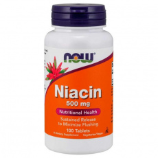 Niacín 500 mg - NOW Foods