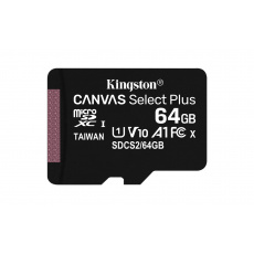 Kingston Technology Canvas Select Plus 64 GB MicroSDXC UHS-I Třída 10