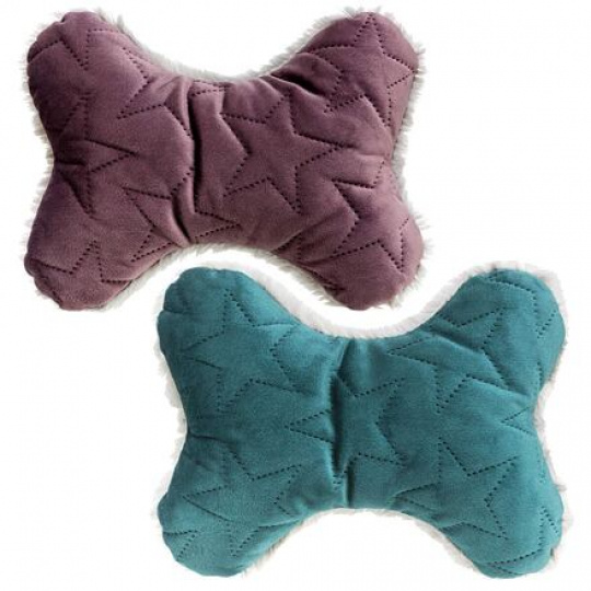 Xmas Bone - kosť, hračka pre psy, 20 cm, zamat/plyš, berry/petrolejová Xmas Bone - kosť, hračka pre psy, 20 cm, zamat/plyš, berry/petrolejová