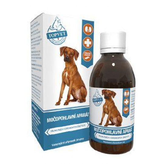 Močopohlavný aparát sirup pre psy TOPVET 200ml Močopohlavný aparát sirup pre psy TOPVET 200ml