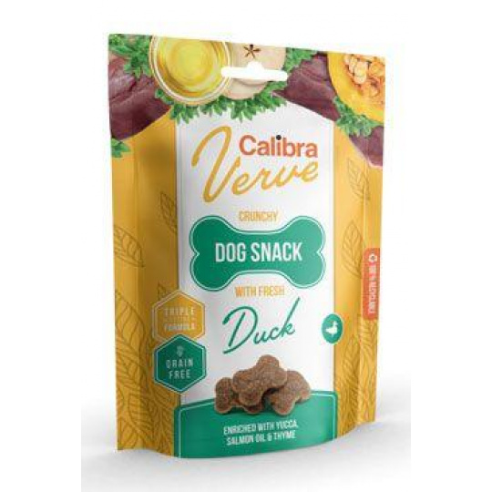 Calibra Dog Verve Chrumkavý Snack Čerstvá Kačica 150g