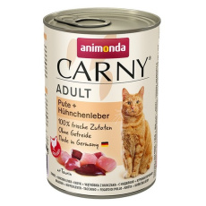 ANIMONDA Cat Carny Adult Krůtí s kuřecími játry - mokré krmivo pro kočky - 400 g