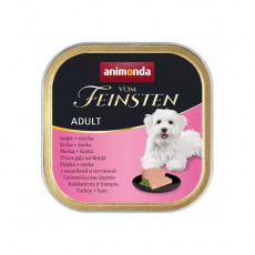 ANIMONDA VOM FEINSTEN ADULT LUNCH Mokré krmivo pro psy Krocan Šunka 150 g