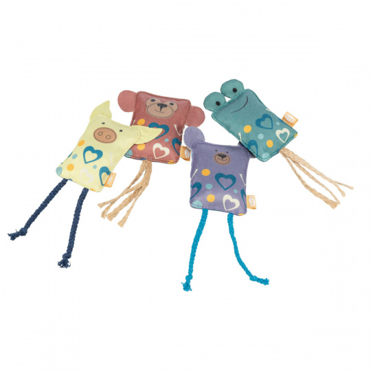 Hrací vankúšik so zvieracou tvárou, šuštivý, 10 cm, polyester Hrací vankúšik so zvieracou tvárou, šuštivý, 10 cm, polyester