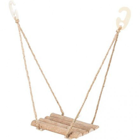 Závesná hojdačka, borovicové drevo, 19,5 x 19,5 x 27 cm Závesná hojdačka, borovicové drevo, 19,5 x 19,5 x 27 cm