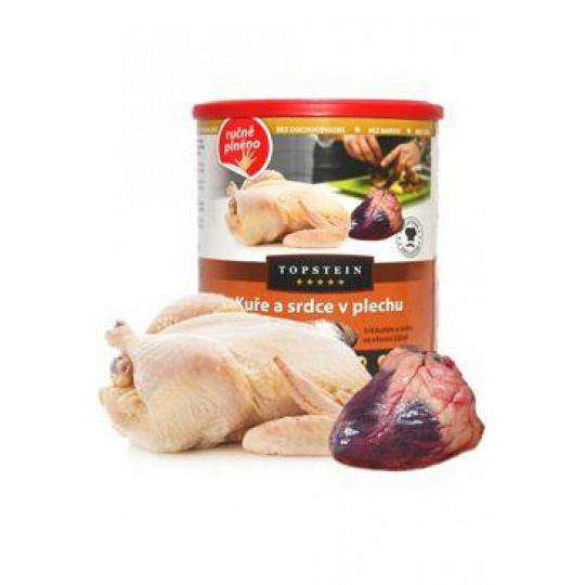 Topstein Kurča a srdcia v plechu 800g Topstein Kurča a srdcia v plechu 800g