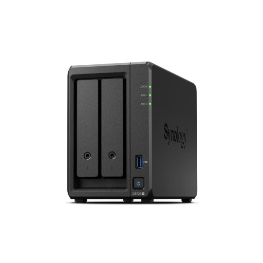 Synology DiskStation DS723+ úložný server NAS Tower AMD Ryzen R1600 2 GB DDR4 DiskStation Manager Černá