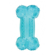 Hračka pes BONE TPR POP kosť 12cm tyrkys Zolux Hračka pes BONE TPR POP kosť 12cm tyrkys Zolux